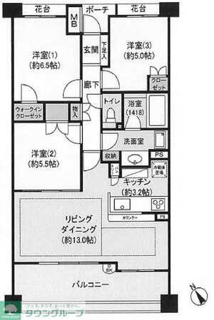 パークフォリア青葉台つつじが丘レジデンスの物件間取画像